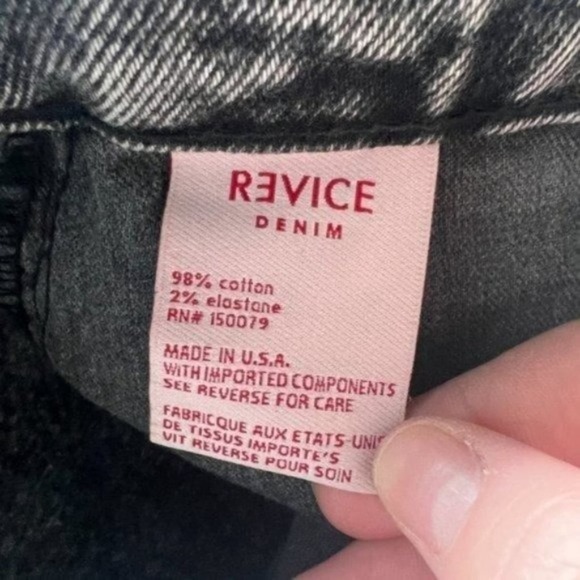 Revice Denim Split Color Jeans Size 26 - Picture 6 of 7